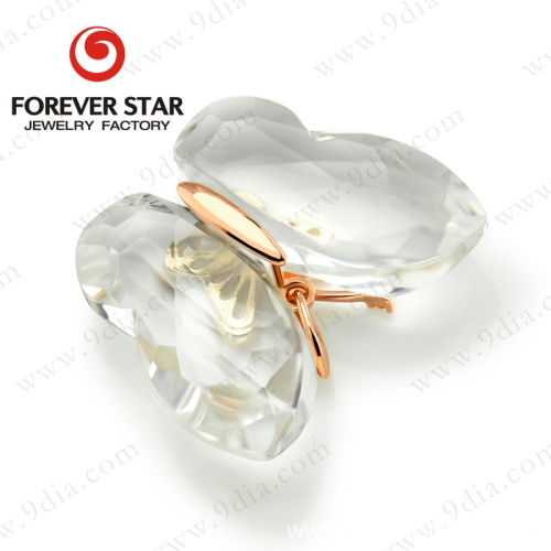 butterfly pendant 18k gold women necklace pendant